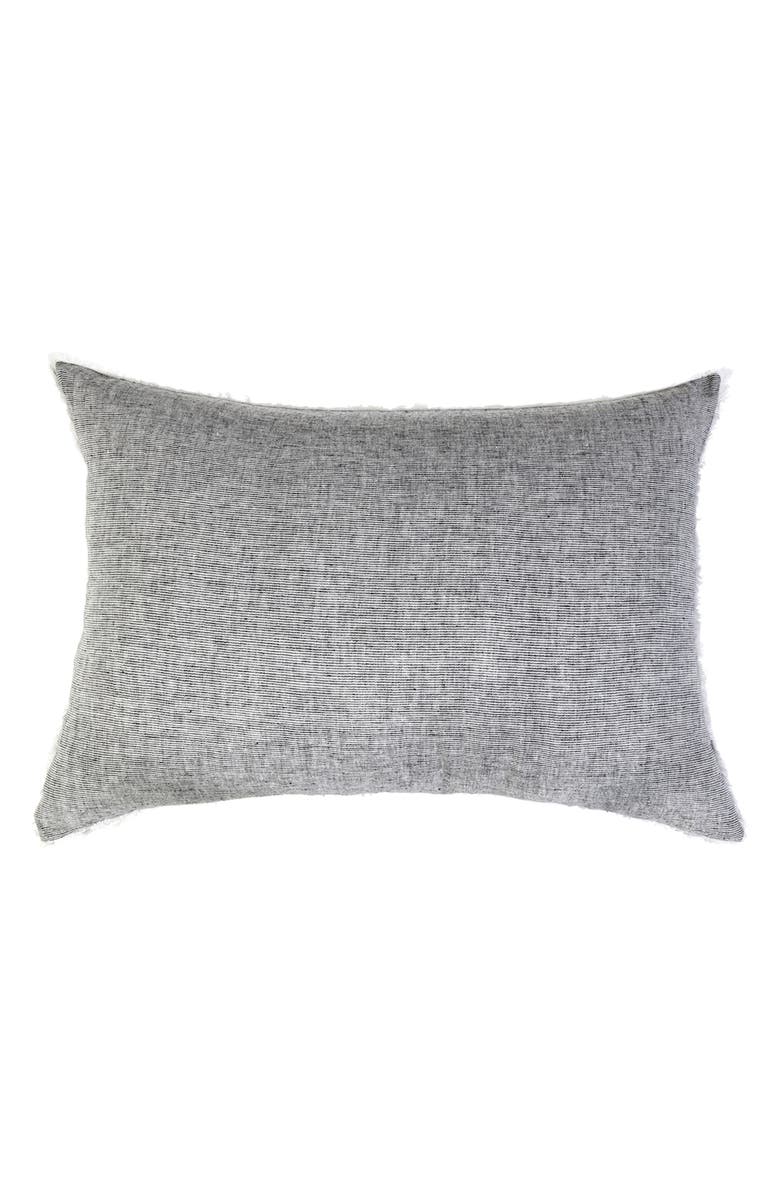 Pom Pom at Home Logan Sham, Main, color, Charcoal