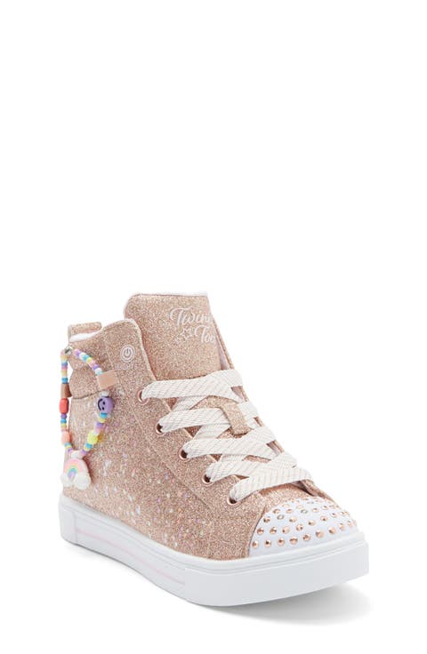 Kids' Twinkle Sparks Light-Up Glitter High Top Sneaker (Toddler & Little Kid)