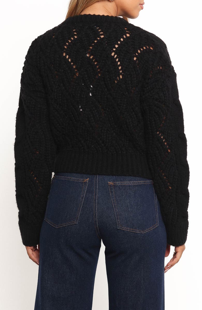 Petal & Pup Birdie Open Stitch Side Tie Sweater, Alternate, color,