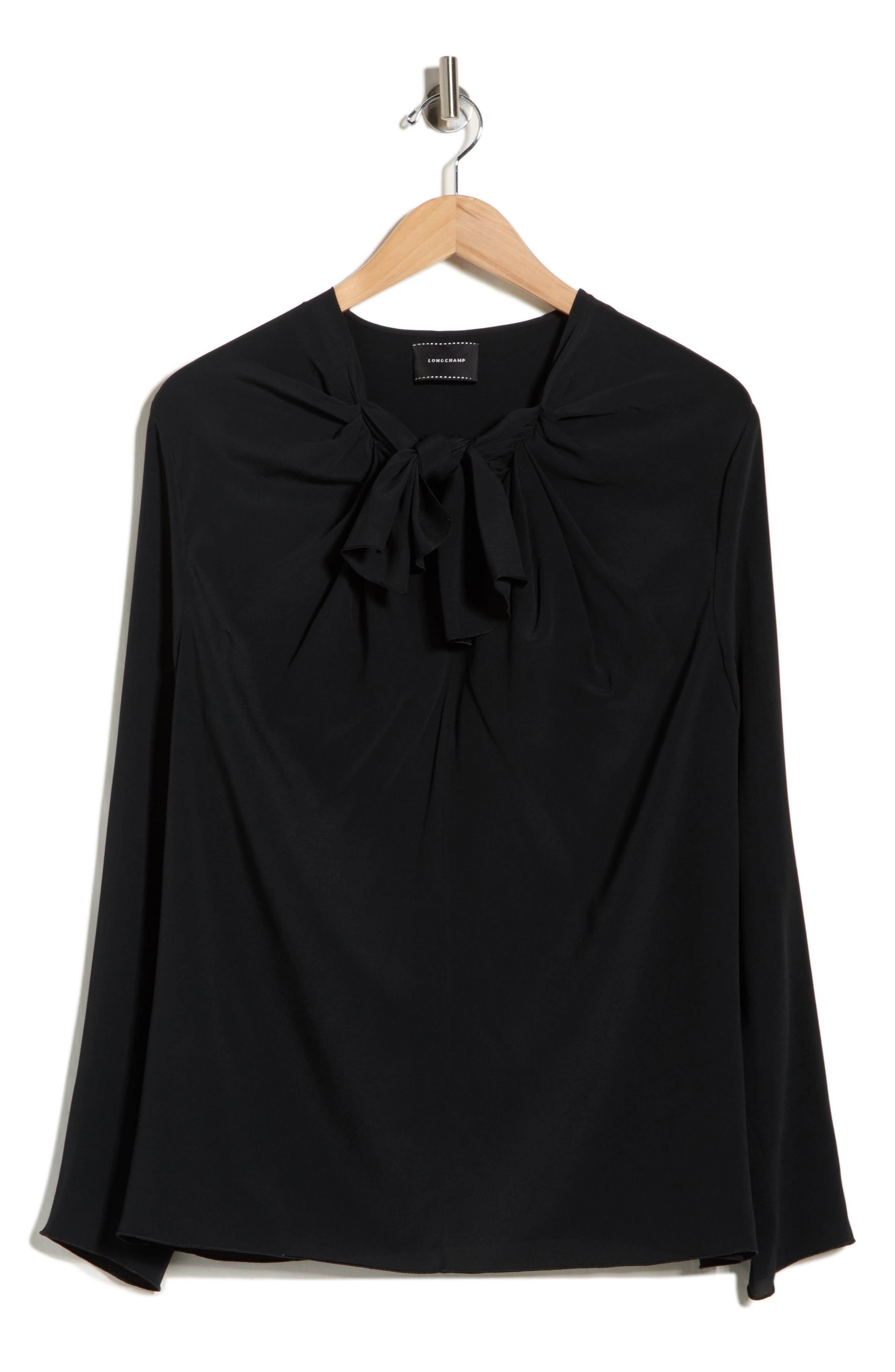 Tie Neck Silk Top