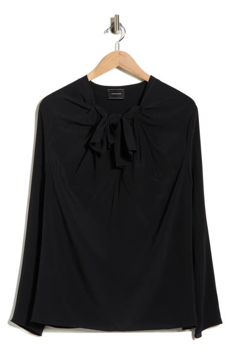 Tie Neck Silk Top