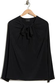 Longchamp Tie Neck Silk Top