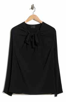 Tie Neck Silk Top