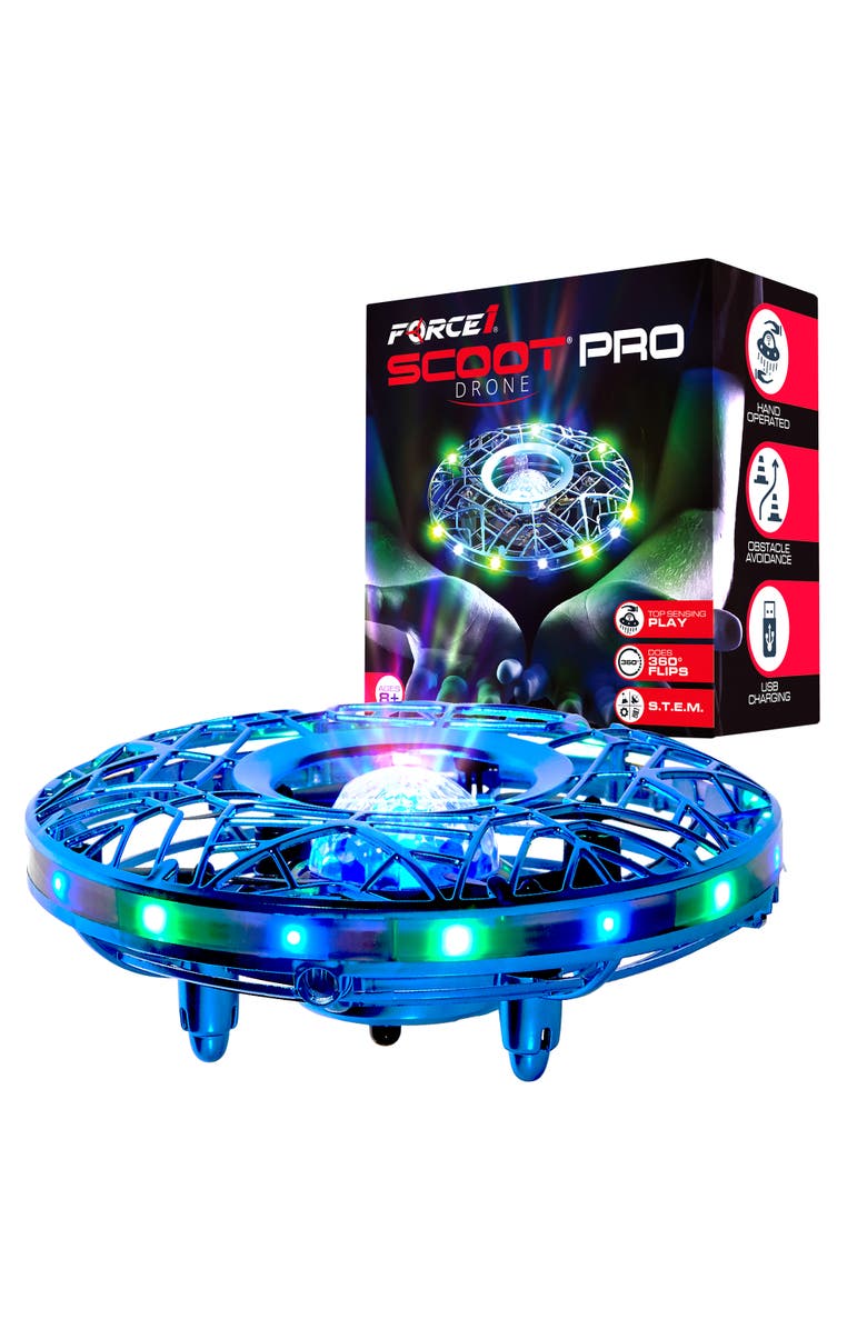 Force1 Scoot Pro Hand Operated Drone, Main, color, Blue