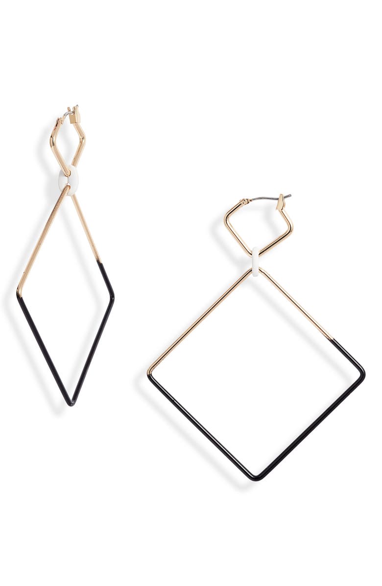 Open Edit Color Pop Geometric Drop Earrings, Main, color, 