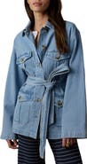 Faherty Solstice Tie Waist Denim Jacket