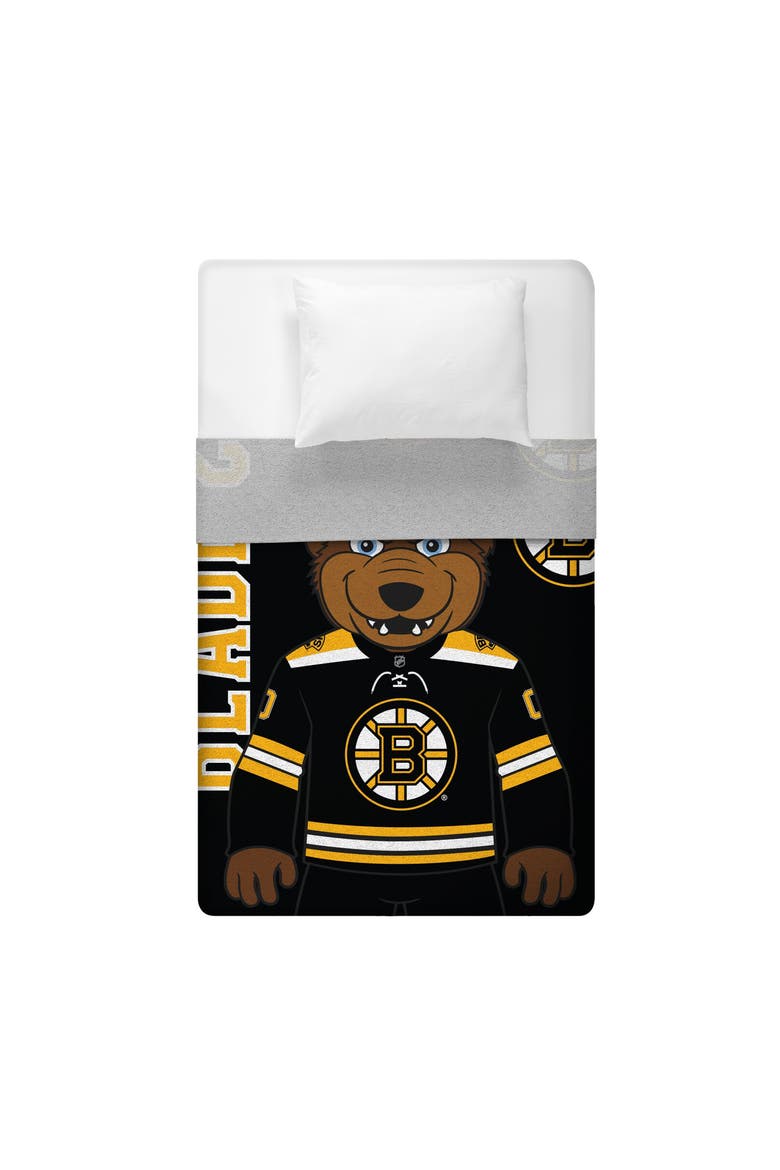 Boston Bruins Blades Mascot 60" x 80" Raschel Throw Blanket, Alternate, color, None