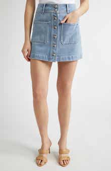 Veronica Beard Moxie Denim Miniskirt