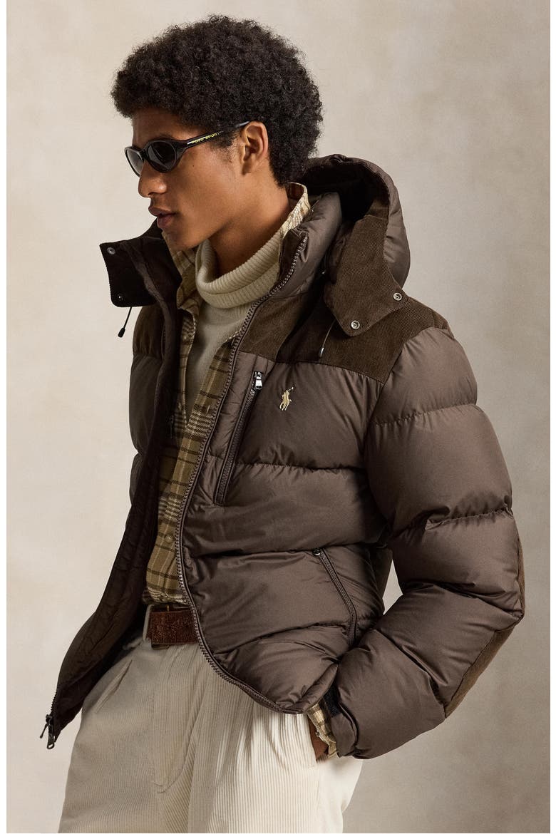 The Gorham Hybrid Down Jacket, Alternate, color, DARK BEECH