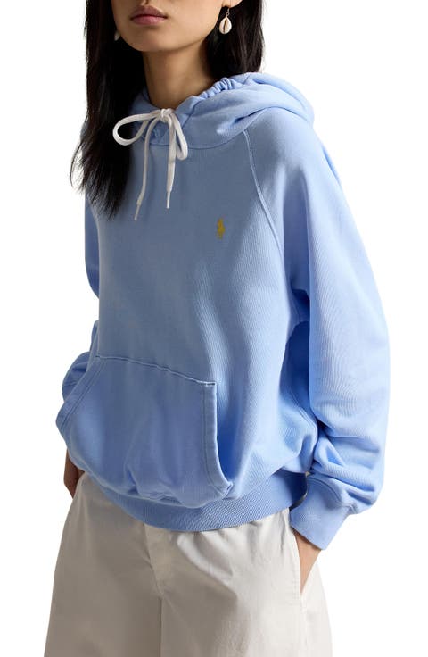 Shrunken Fit Cotton Fleece Hoodie