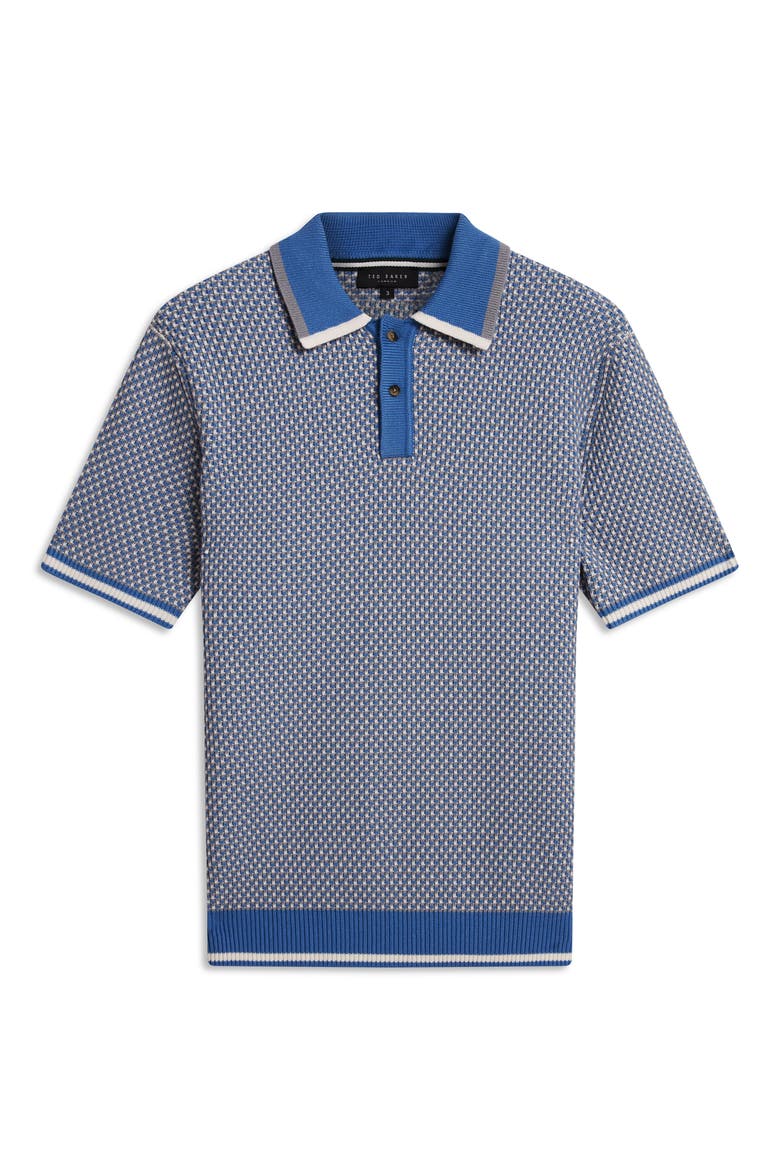 Breame Knit Polo, Alternate, color, BLUE