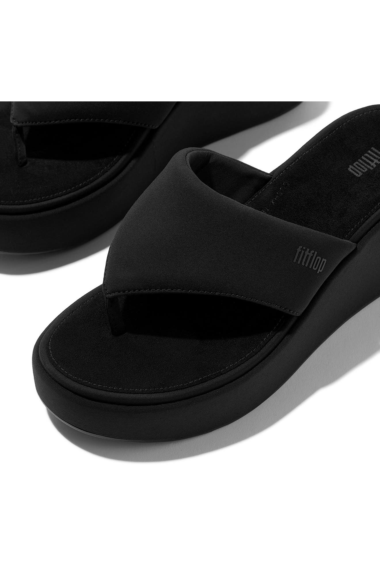 FitFlop PlatFForms Wedge Toe Post Sandal, Alternate, color, 