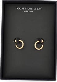 Kurt Geiger London Pavé Crystal Mini Huggie Hoop Earrings