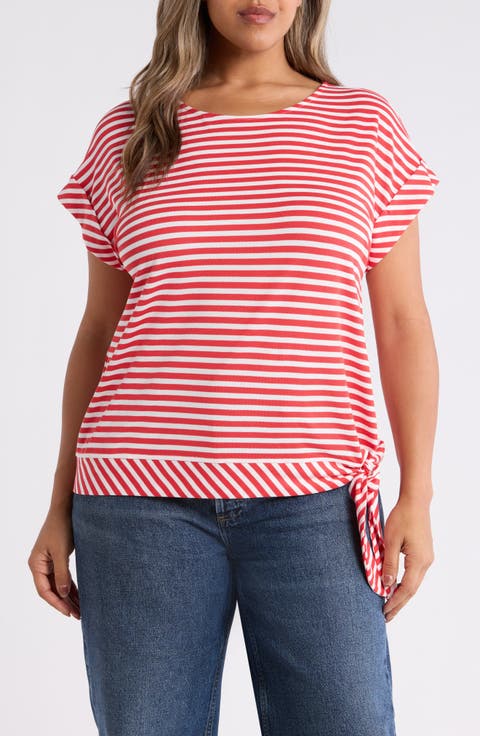 Stripe Dolman Top (Plus)