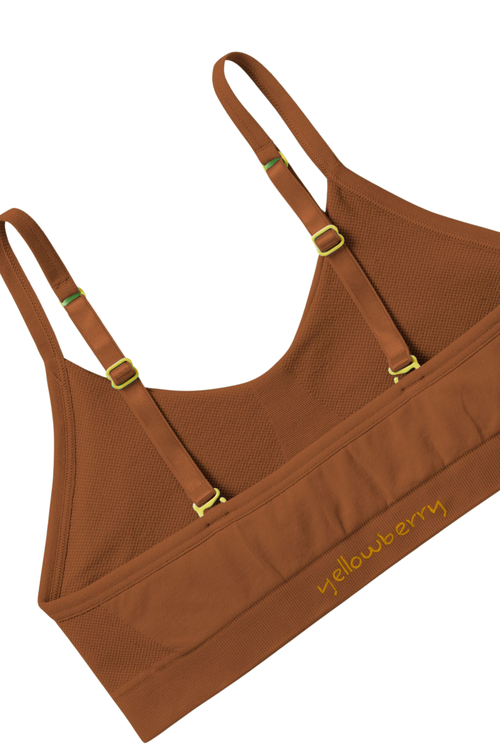 Yellowberry Tulip Seamless Bra In Mocha