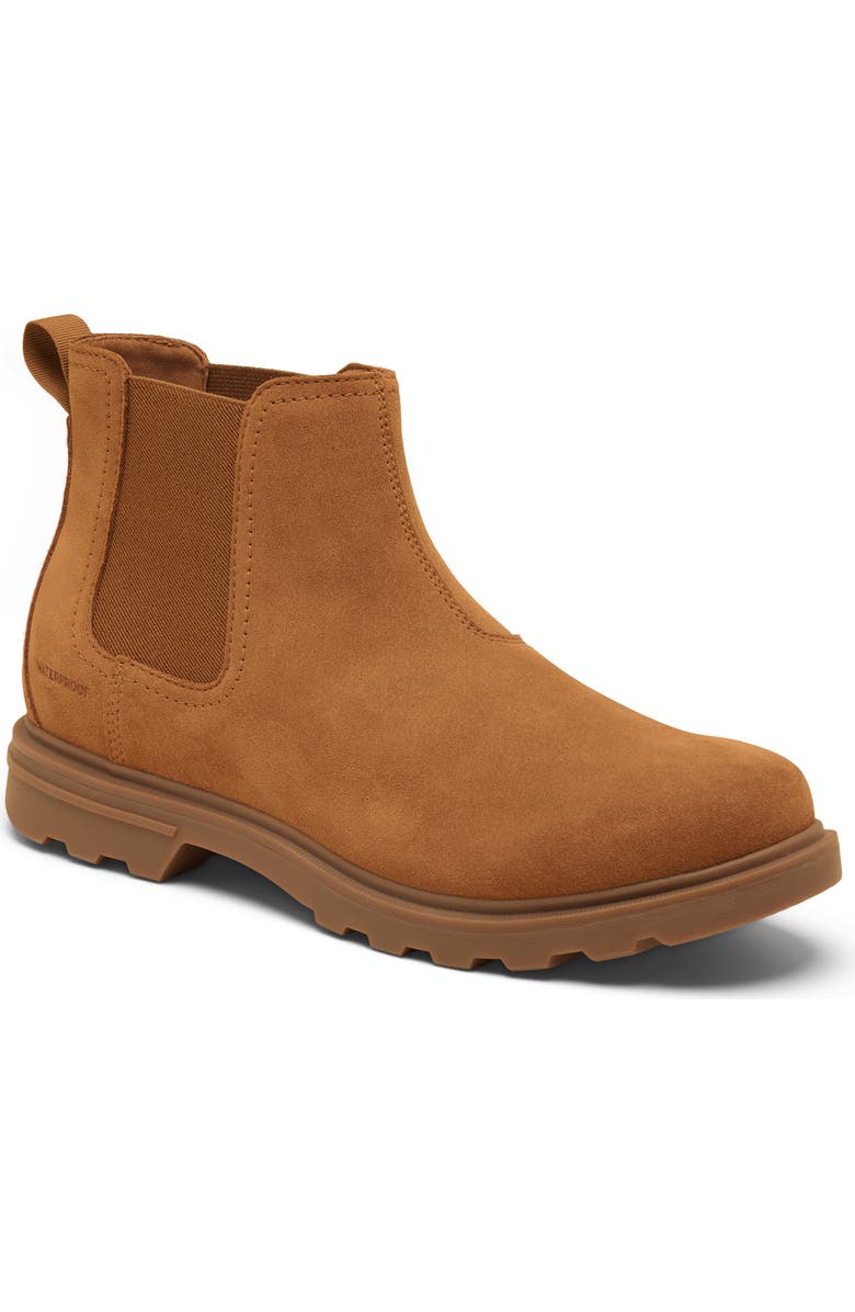 SOREL Cyprus<sup
™</sup
Waterproof Chelsea Boot, Main, color, Velvet Tan/ Gum