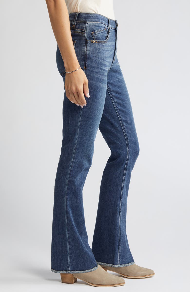 Wit & Wisdom 'Ab'Solution Frayed High Waist Bootcut Jeans, Alternate, color,