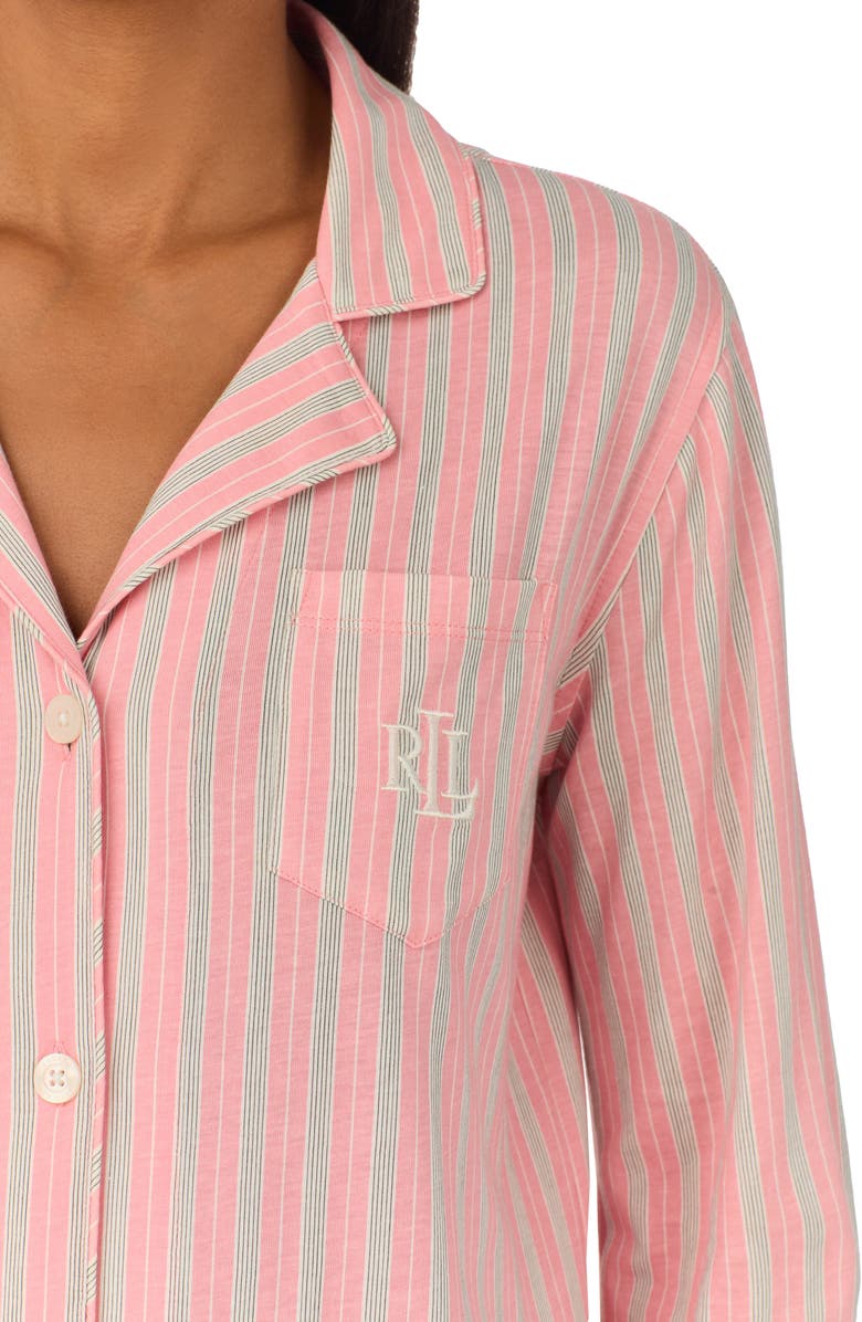 Lauren Ralph Lauren Print Cotton Blend Sleep Shirt, Alternate, color, 