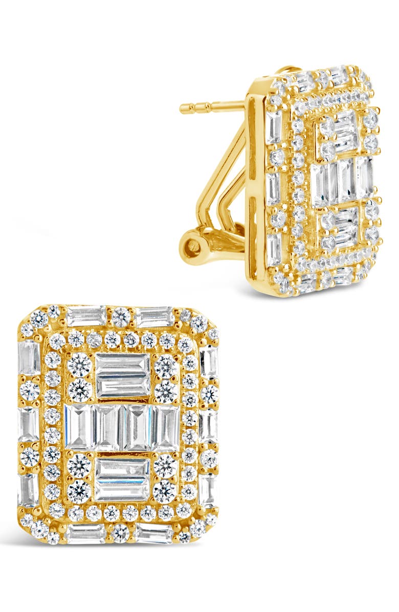 Sterling Forever Jana Statement Stud Earrings, Alternate, color, Gold