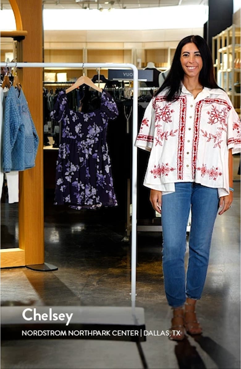 Kids' Smocked Bodice Puff Sleeve Dress, sales video thumbnail