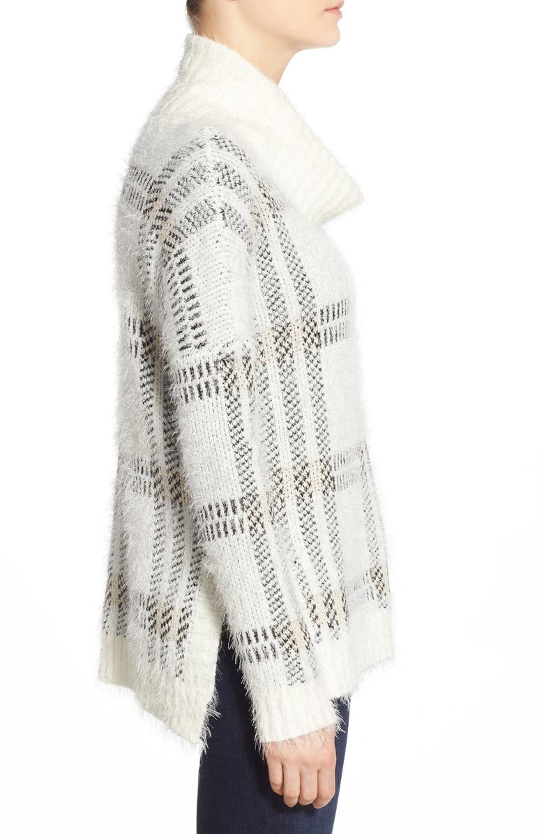 Sanctuary Cozy Plaid Cowl Neck Sweater, Alternate, color, 