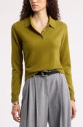 Nordstrom Cashmere Polo Sweater