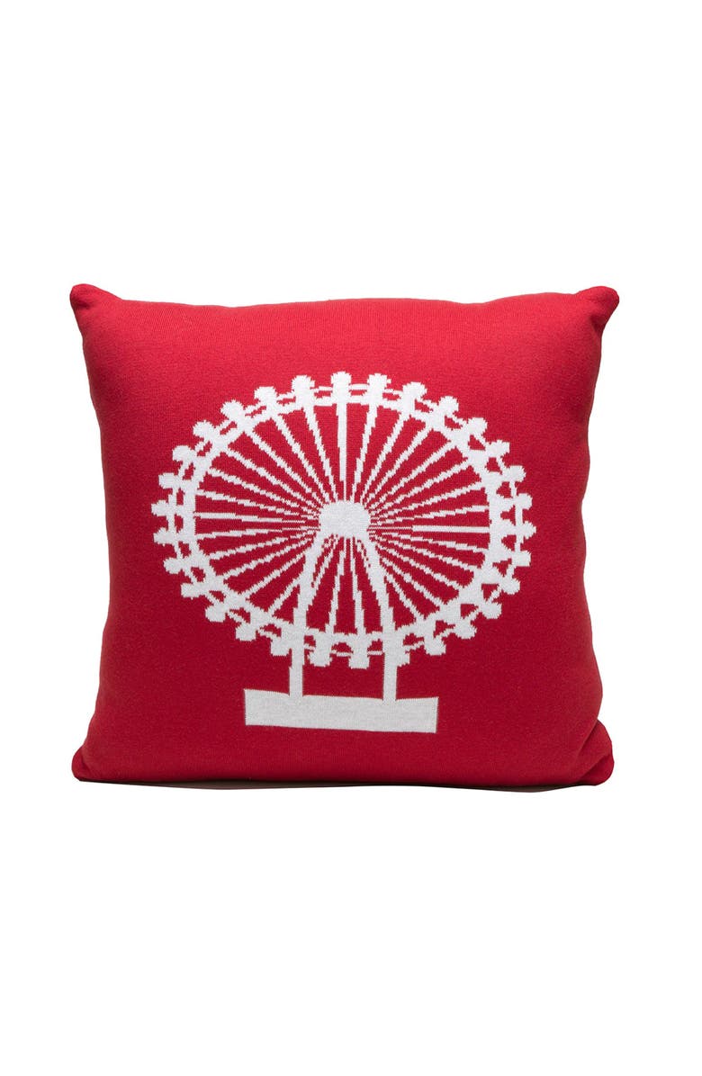 RIAN TRICOT London Pillow, Alternate, color, White & Blue