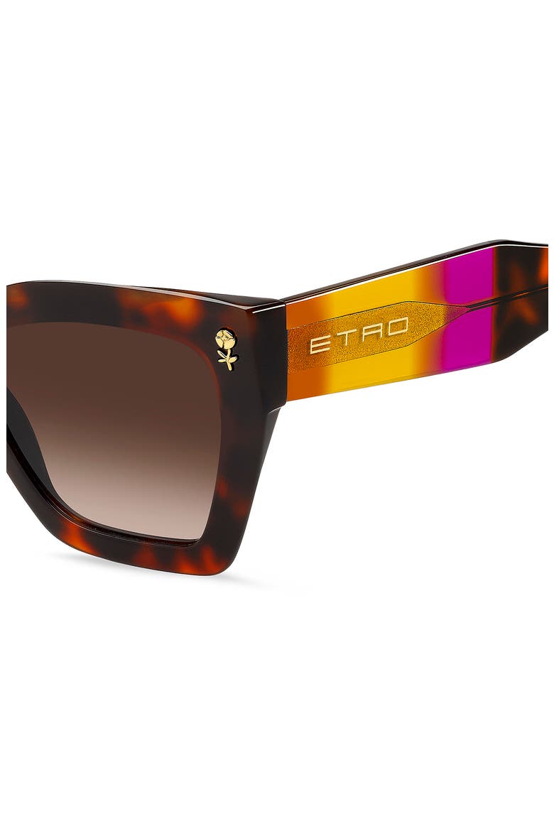 55mm Gradient Cat Eye Sunglasses, Alternate, color, HAVANA/ BROWN SF