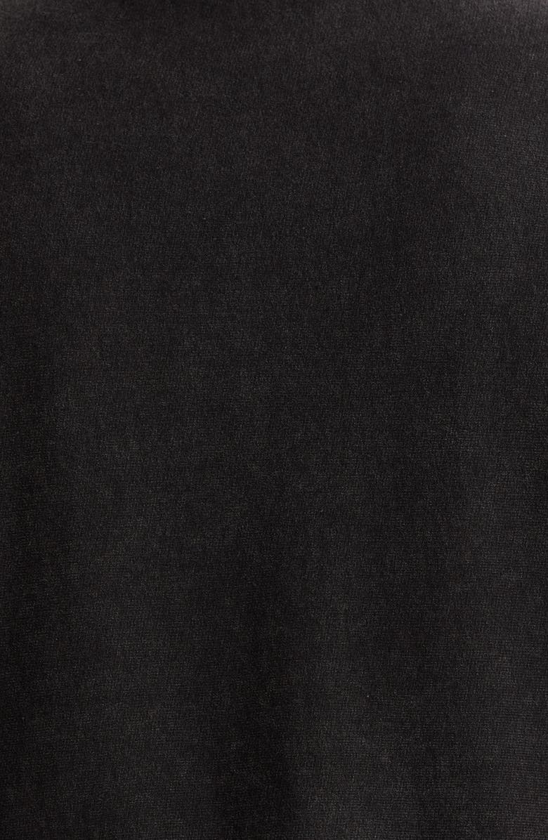 PLEASURES Embroidered Logo Denim Vest, Alternate, color, Faded Black