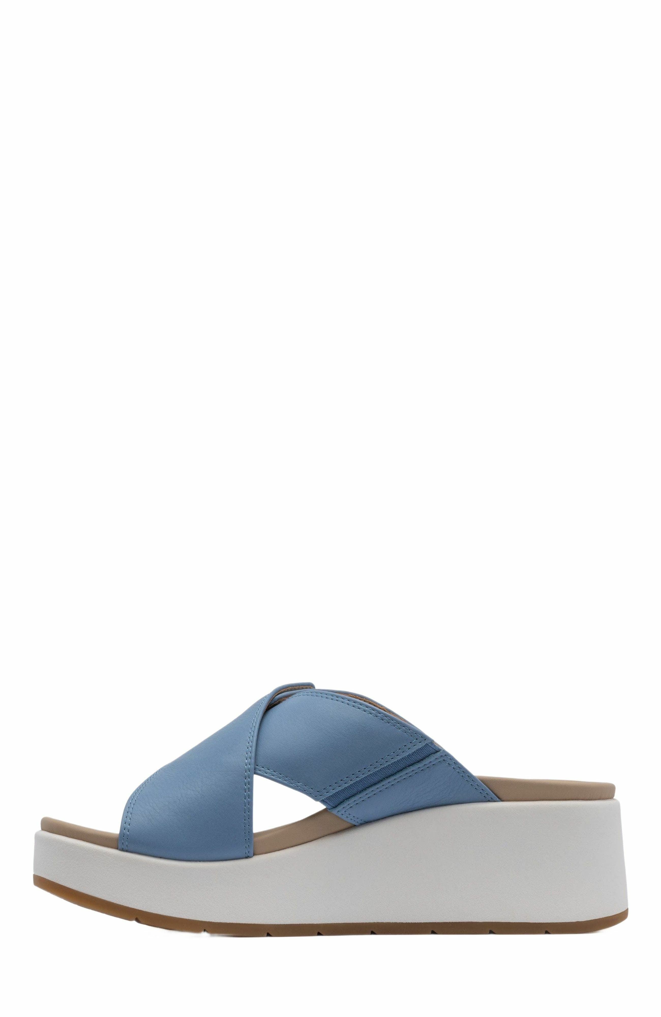 Solstice Cross Slide, Alternate, color, Denim - Regular