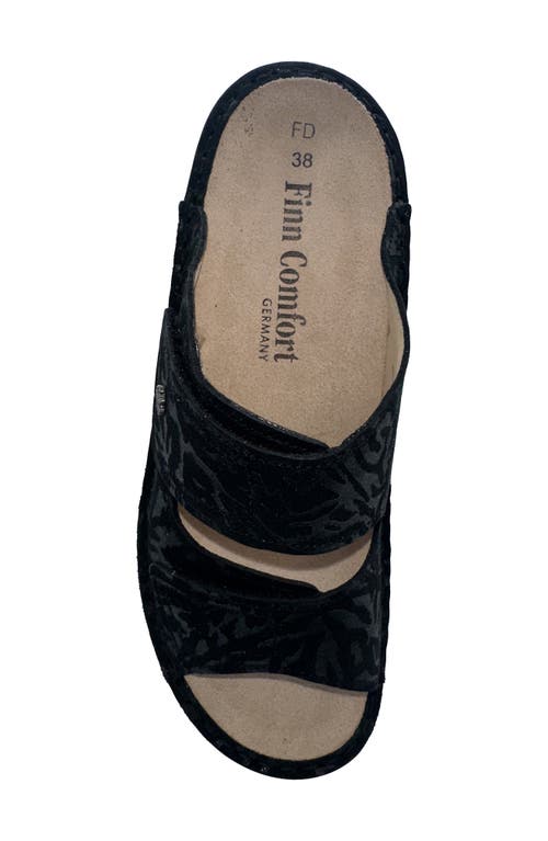 Finn Comfort Jamaika Slide Sandal In Black Delizia