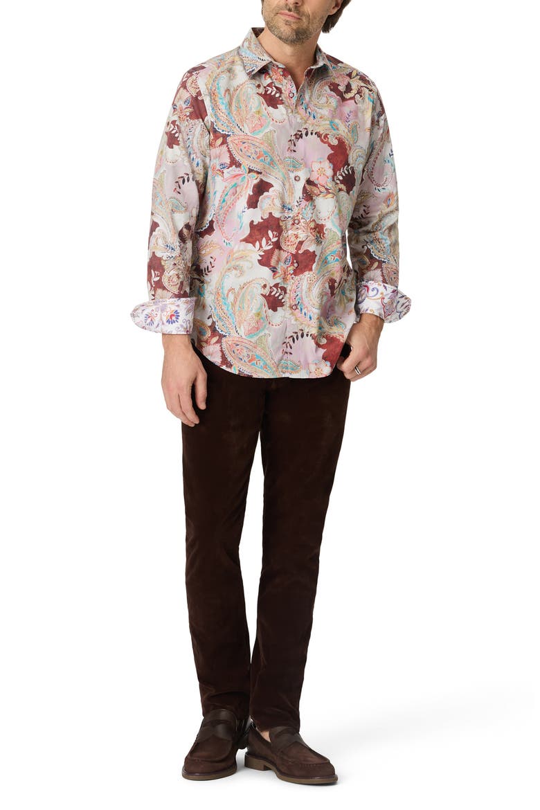 Red Rock Long Sleeve Button-Up Shirt, Alternate, color, MULTI