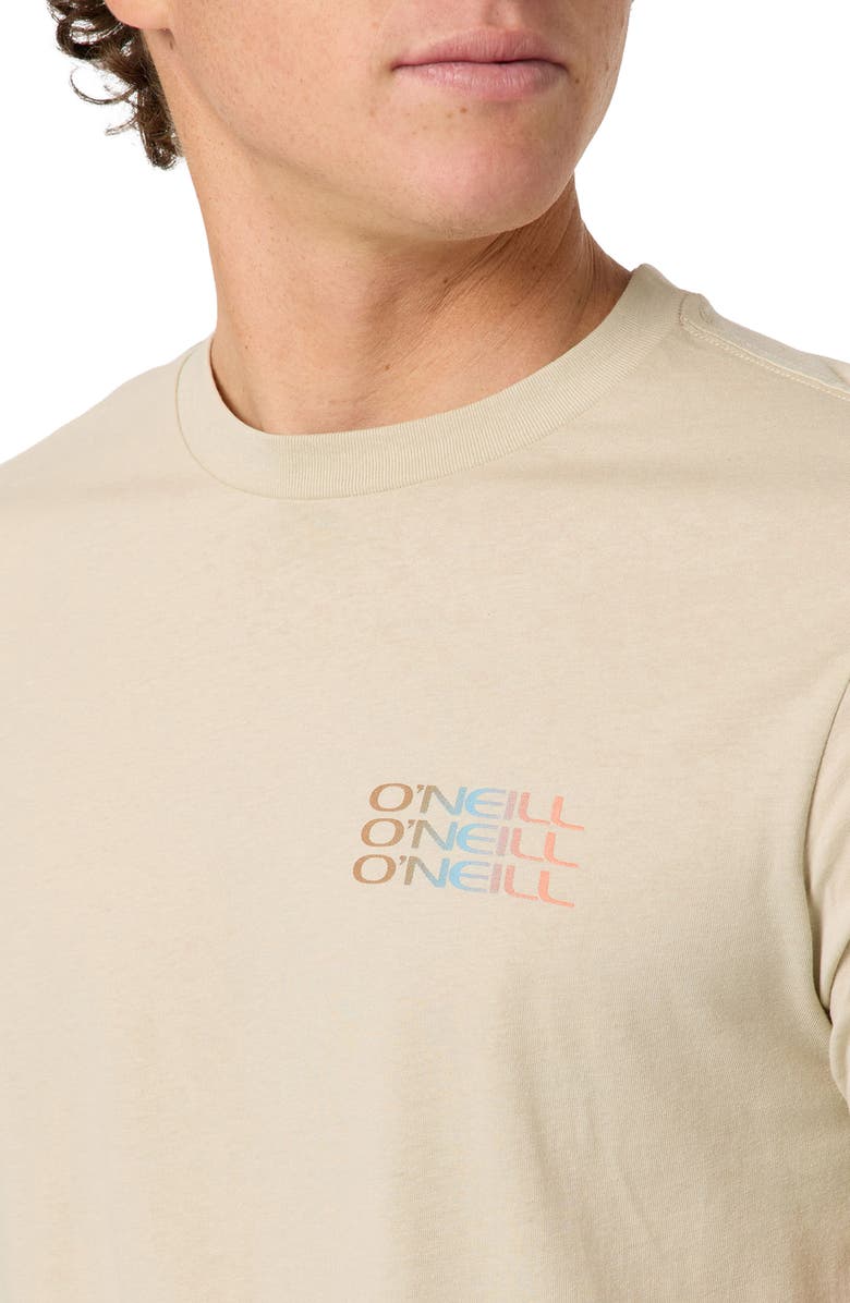 O'Neill Classic Fit Triple Stack Graphic T-Shirt, Alternate, color, Light Khaki