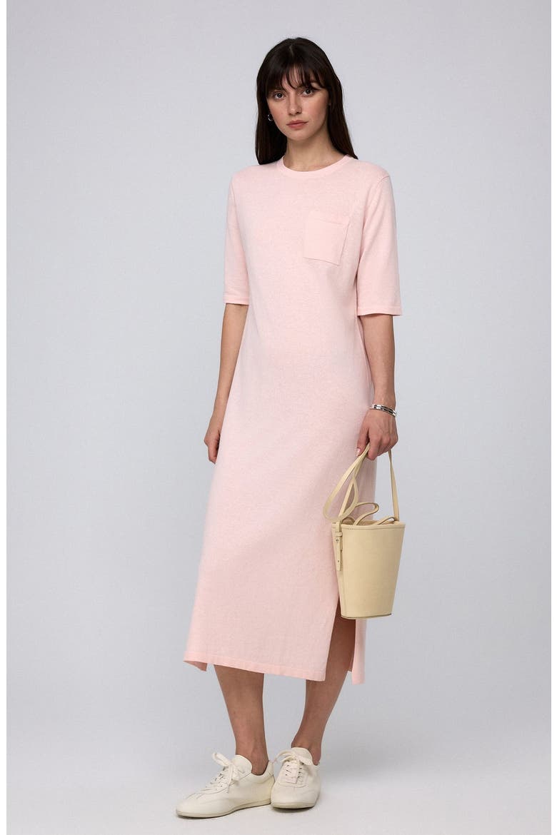 Elara Short Sleeve Maxi Dress, Main, color, Blush