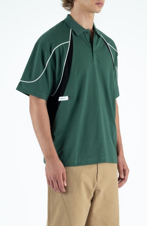 Students Captain Colorblock Polo In Animal Print