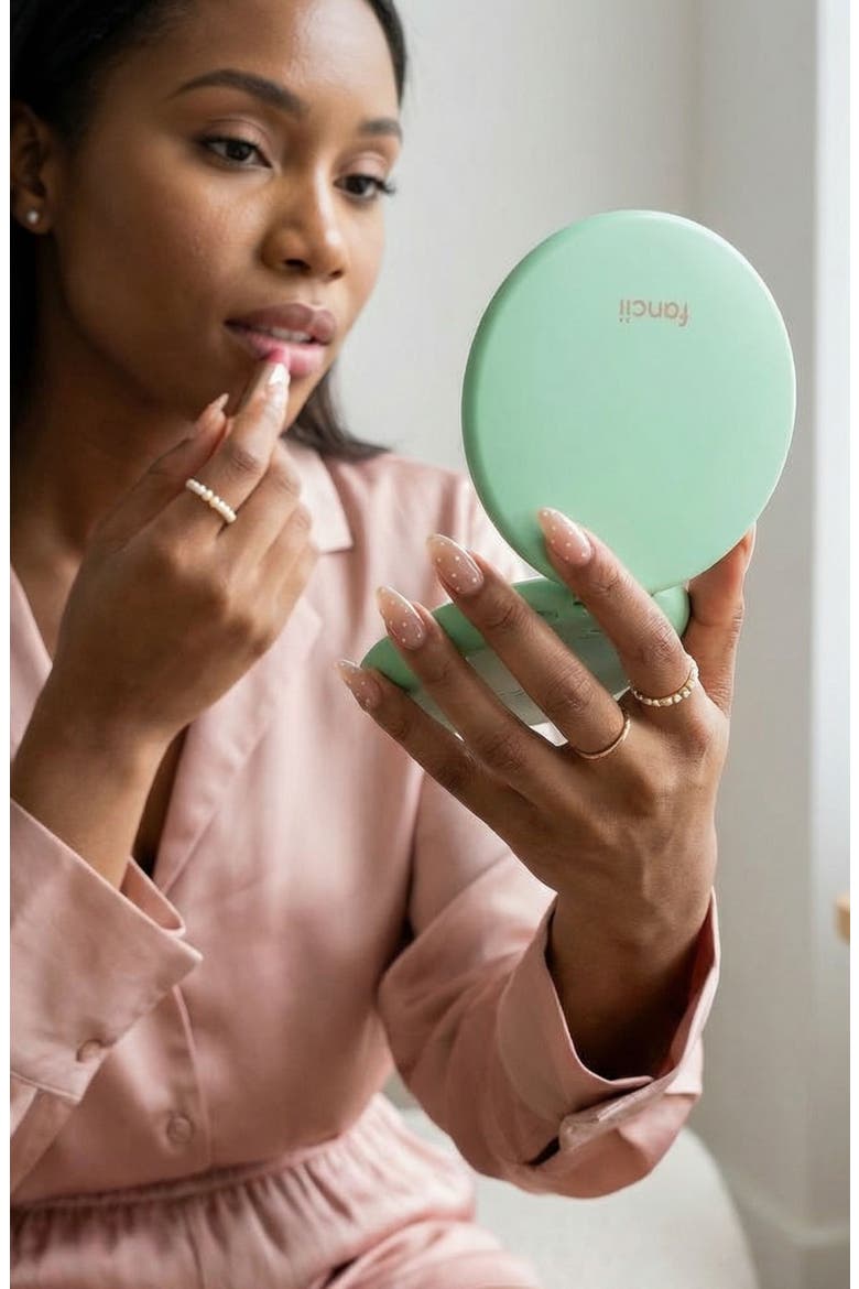 Taylor LED Compact Mirror, Alternate, color, Mint Green