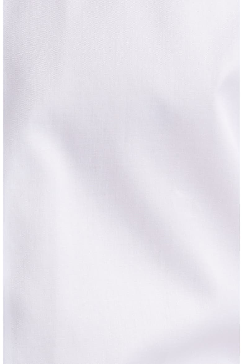 Slim Fit Cotton Twill Dress Shirt, Alternate, color, WHITE