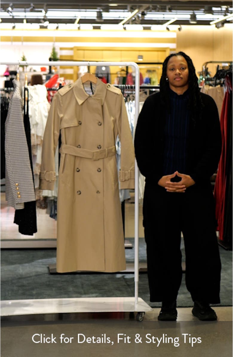 Cotton Blend Trench Coat, sales video thumbnail