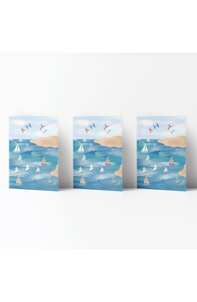 Ramus & Co Everyday Greeting Card Pack (3ct) "Ahoy", Main, color, Multi-Pack