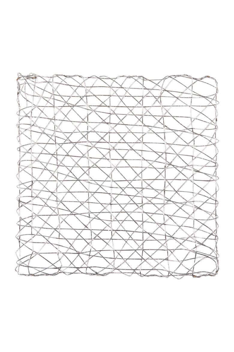 Woven Paper Square Placemat Set/6, 16x16", Alternate, color, Silver