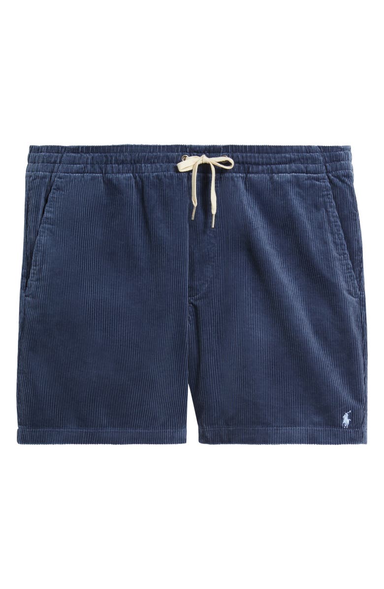 Polo Ralph Lauren Classic Fit Prepster Cotton Corduroy Shorts, Main, color, Boston Navy