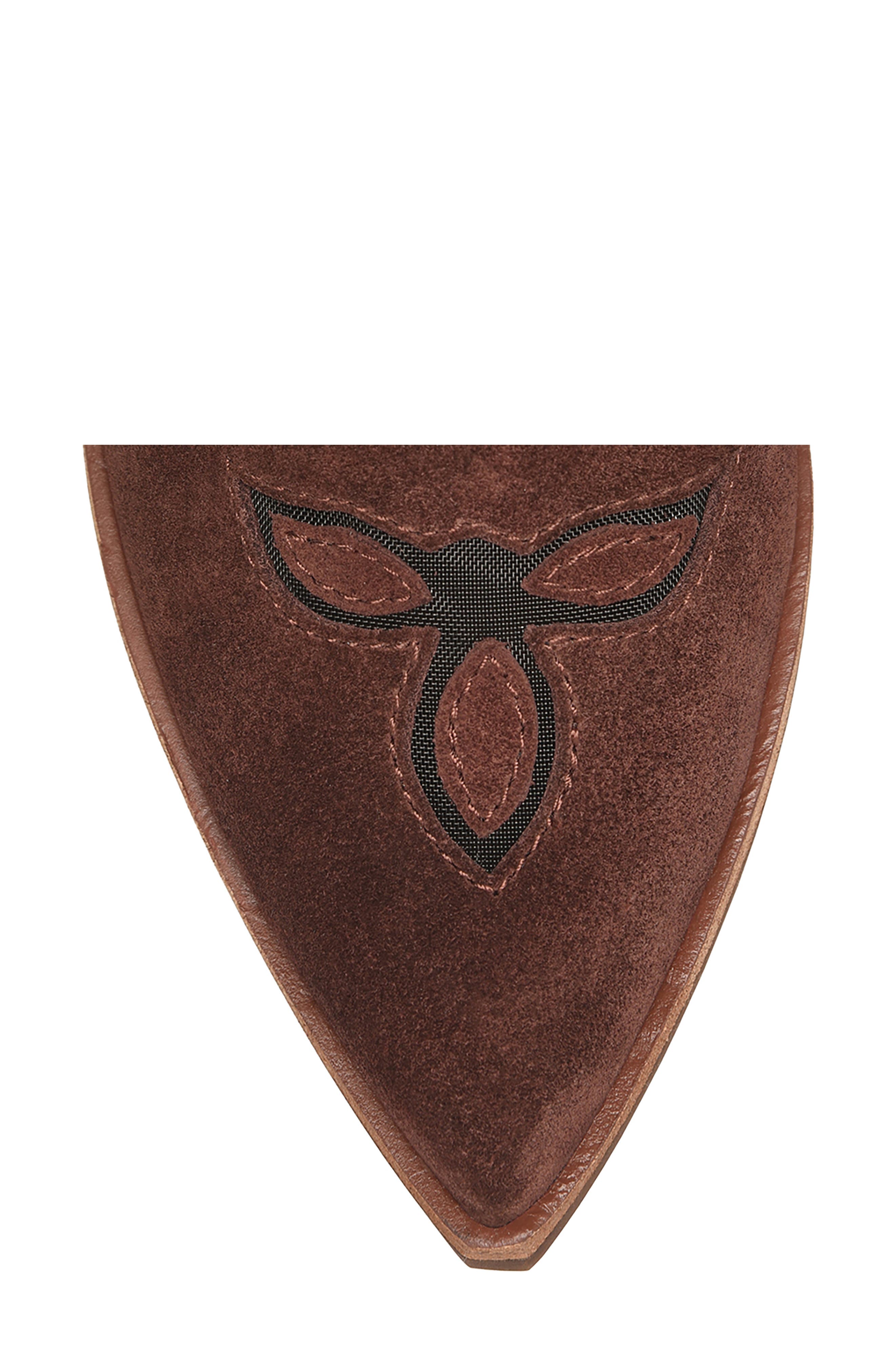 Dallas Western Bootie, Alternate, color, BURGUNDY SUEDE