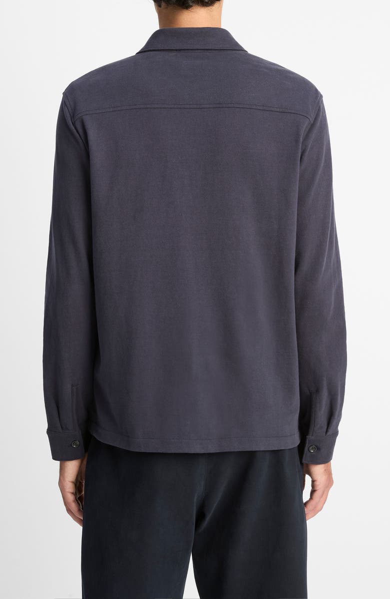 Vince Sueded Jersey Shirt Jacket, Alternate, color, Coastal Blue