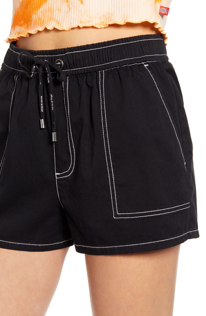 Dickies Contrast Stitch Pull On Shorts, Alternate, color, 