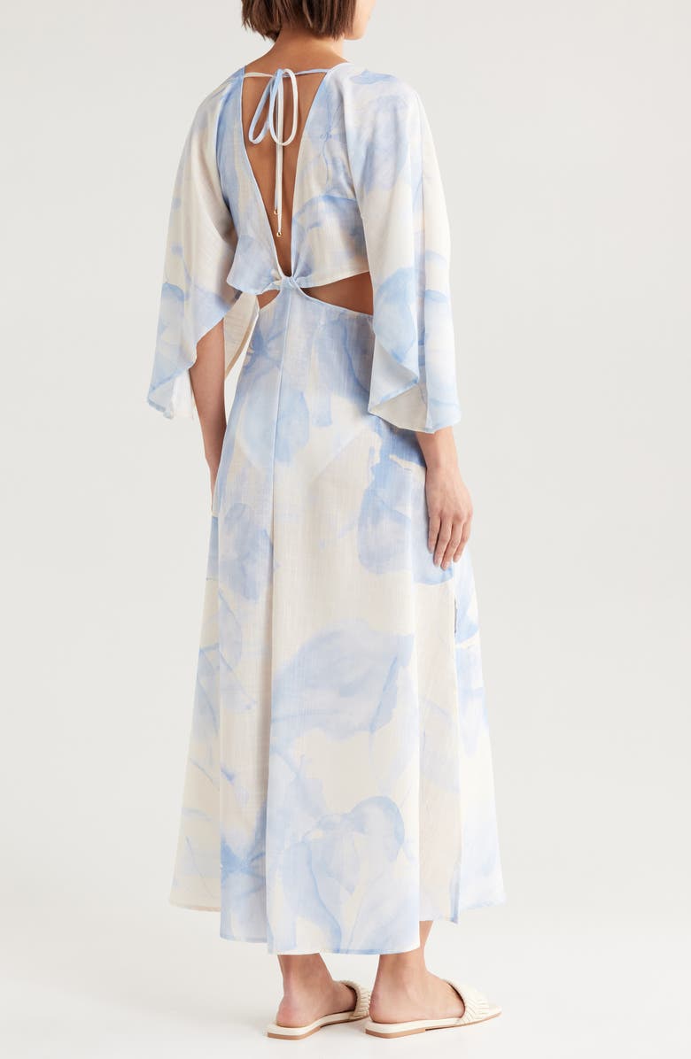 BOAMAR Avalon Cutout Cover-Up Maxi Dress, Alternate, color, Blossom