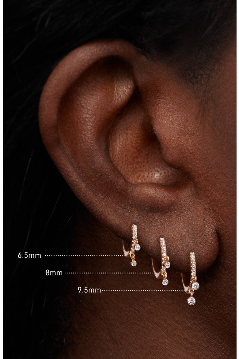 Double Dangle Diamond Eternity Clicker, Alternate, color, ROSE GOLD