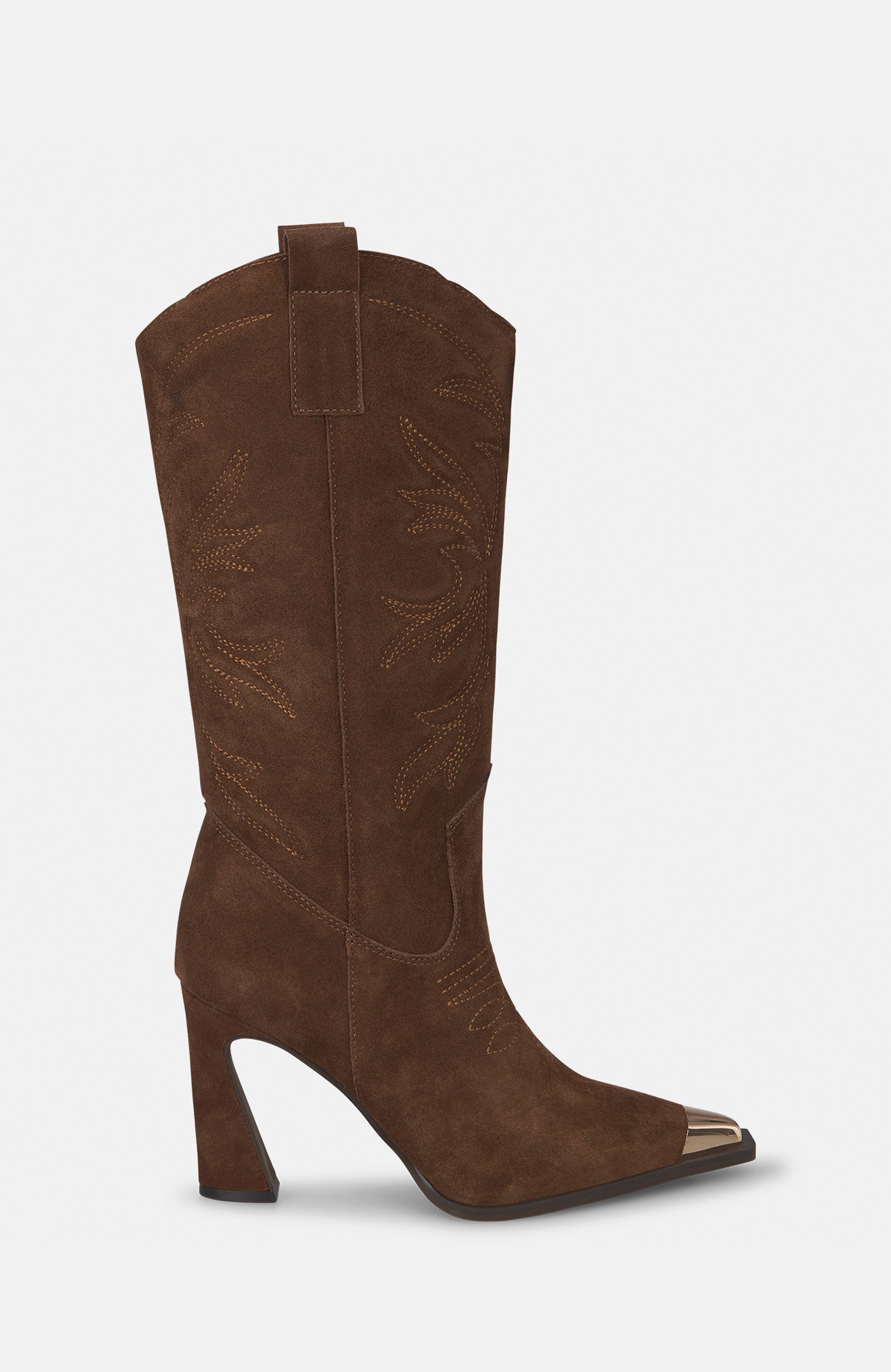 Metallic Toe Boot, Alternate, color, Camel