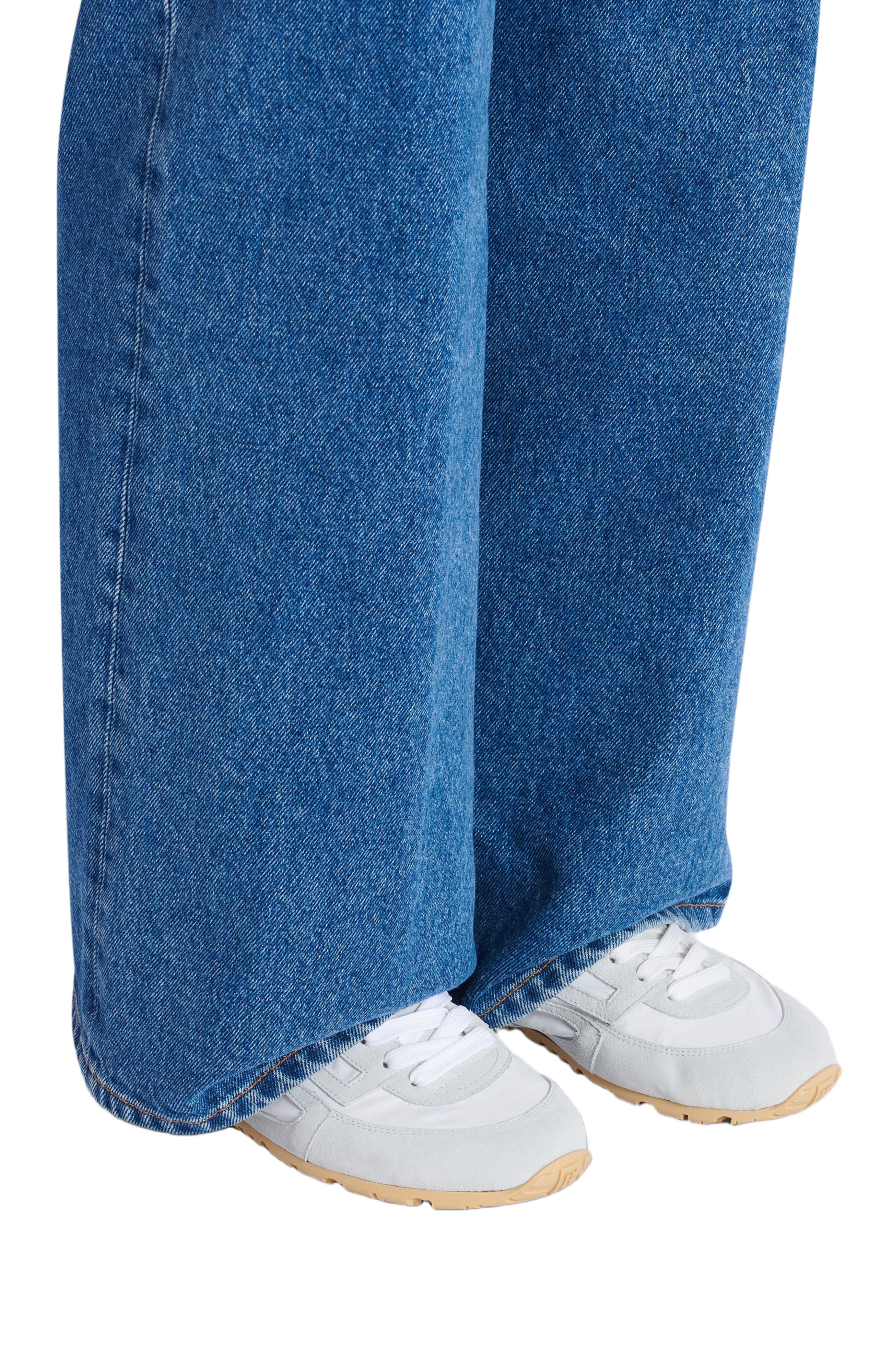 Balmain Racer 45 trainers in lambskin and suede, Alternate, color, White