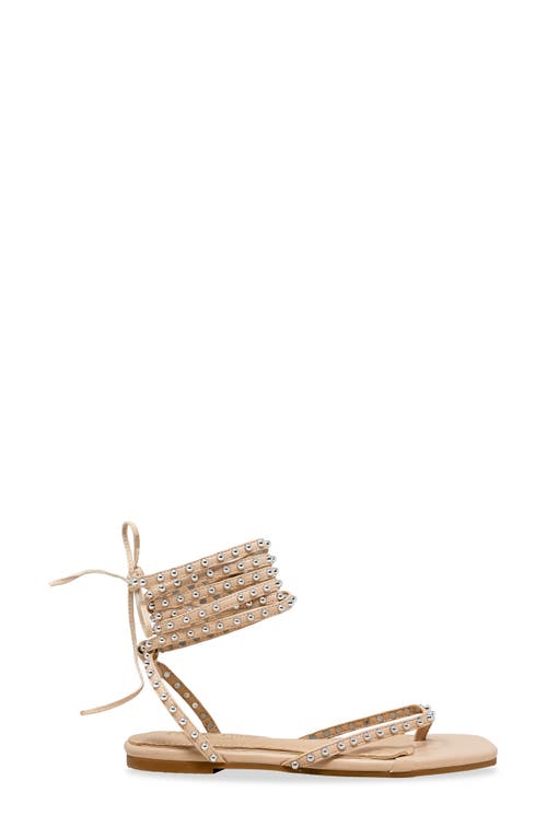 Chase & Chloe Chase And Chloe Eve Studded Ankle Wrap Sandal