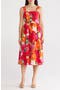 Floral Cotton Voile Fit & Flare Dress